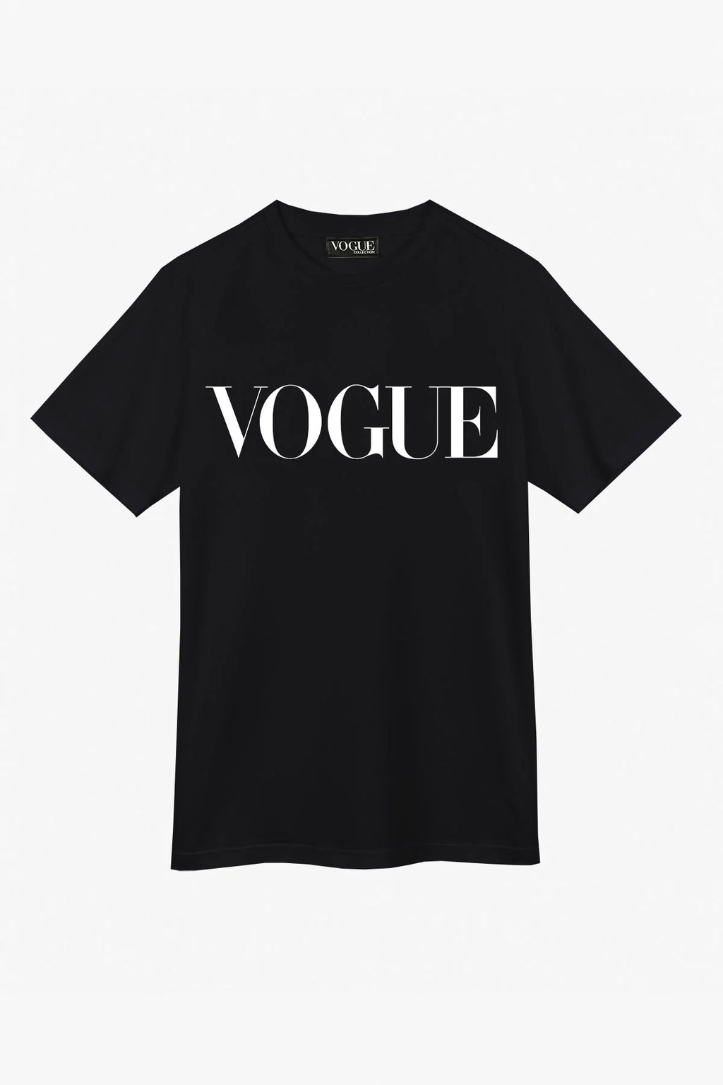VOGUE T-Shirt Black Logo White